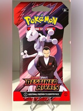Pokémon TCG: Destined Rivals - GIOVANNI & MEWTWO - 1 TCG Booster Pack